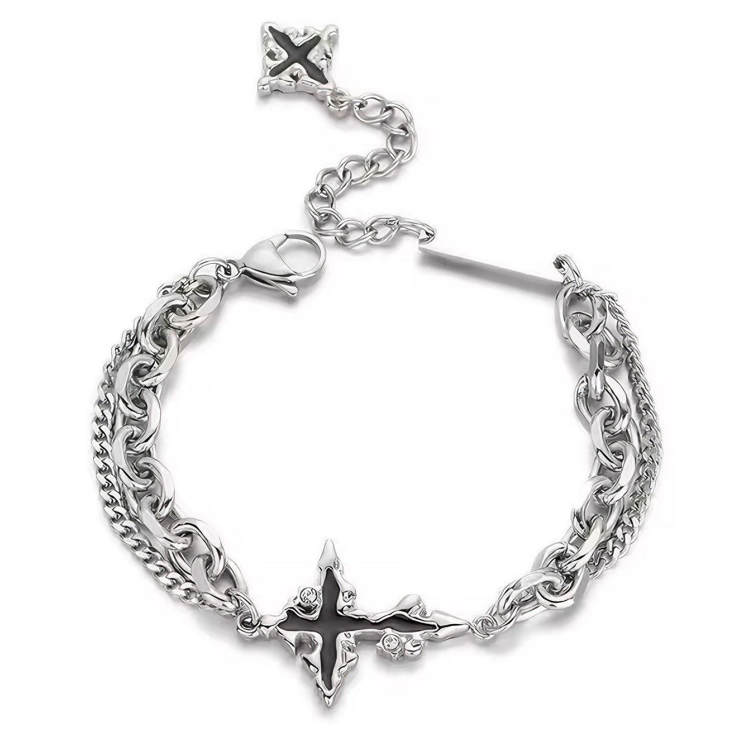 Grunge Cross Bracelet