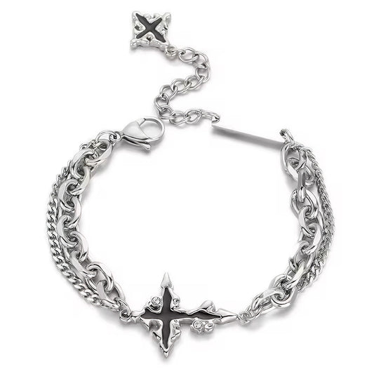 Grunge Cross Bracelet