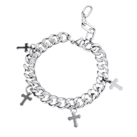 Hanging Crosses Bracelet